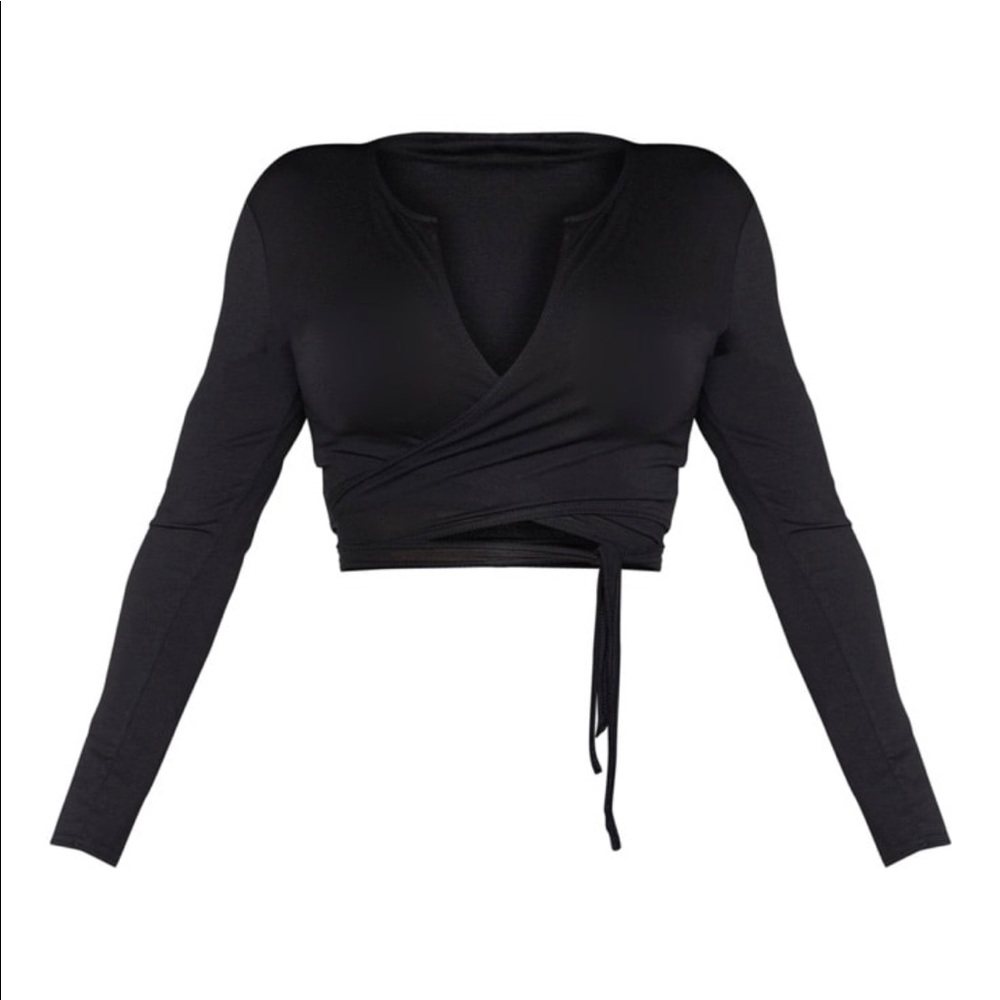 Wrap crop top